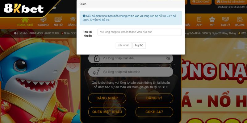 Hướng dẫn chi tiết các cách khôi phục mật khẩu 8KBET